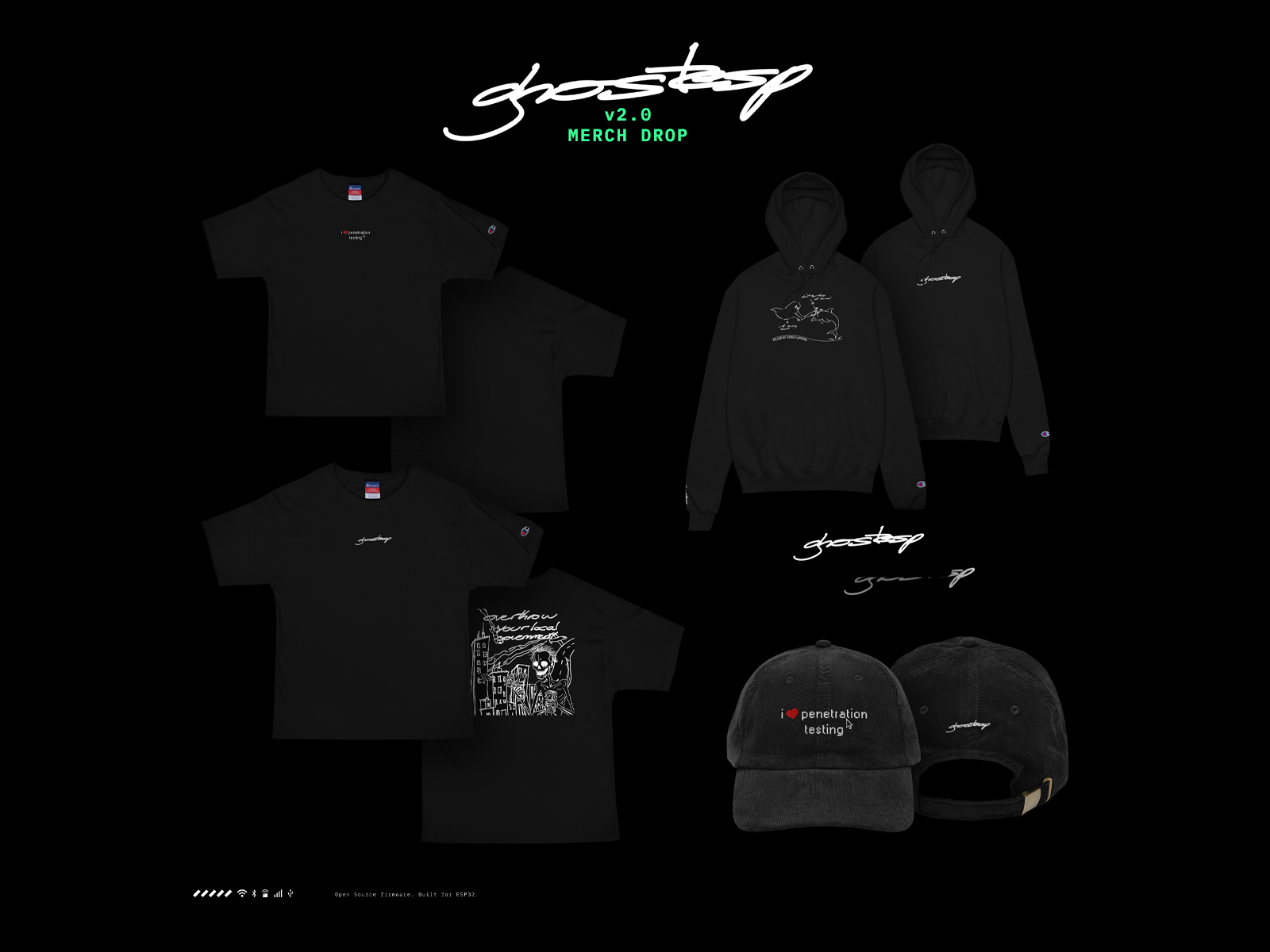 GhostESP v2.0 merch drop